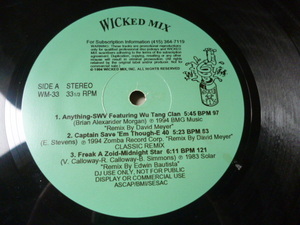 SWV ft. Wu Tang Clan / Anything オリジナル超えの激アツ Wicked Mix 12EP Warren G. & Nate Dogg / Regulate 収録　試聴