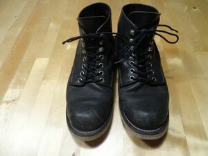 90's RED WING IRISH SETTER レッドウィング アイリッシュセッター プレーントゥ ブラック 当時物 27cm 28cm ヴィンテージ