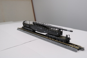 Nゲージ　HOBBYTRAIN　ホビートレイン　列車砲　H23601　クルップ　K5　レオポルド　レールガン②