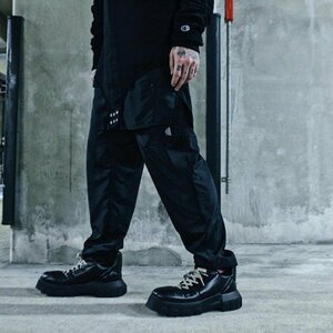 リックオウエンス ×Champion TRACK PANTS WITH LOGO ×チャンピオンロゴ刺　トラックパンツ CM20S0028 ブラック