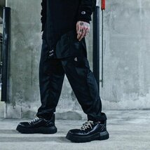 リックオウエンス ×Champion TRACK PANTS WITH LOGO ×チャンピオンロゴ刺　トラックパンツ CM20S0028 ブラック_画像4