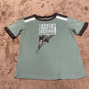 L L Bean Tシャツ　グリーン　茶　カーキ　男児　M 半袖