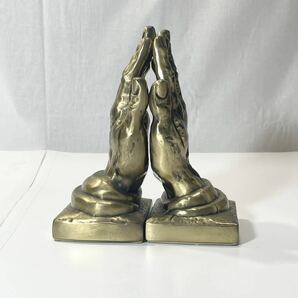 vintage antique アンティーク ビンテージ playinghands bookend プレイングハンズ ブックエンド 当時物 アメリカ 雑貨 小物 インテリア 2の画像1