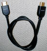 SONY High Speed HDMI Cable イーサーネット対応 ソニー 金メッキ/高ノイズシールド ハイスピード HDMIケーブル 75cm 送料300円_画像1