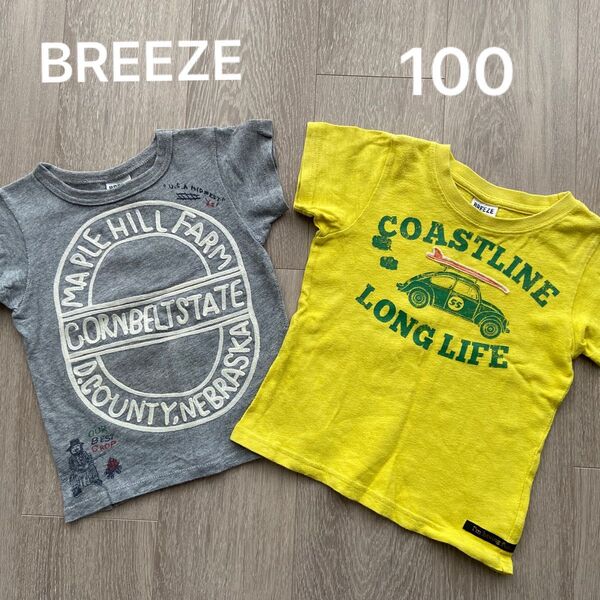 【ブリーズ】半袖Tシャツ 2枚セット 100