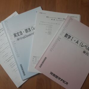 数学1・A 英文法・語法 河合塾マナビス テキスト レベル1