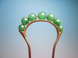 [. month ] antique *K18ps.@.. sphere. ornamental hairpin 7,52g