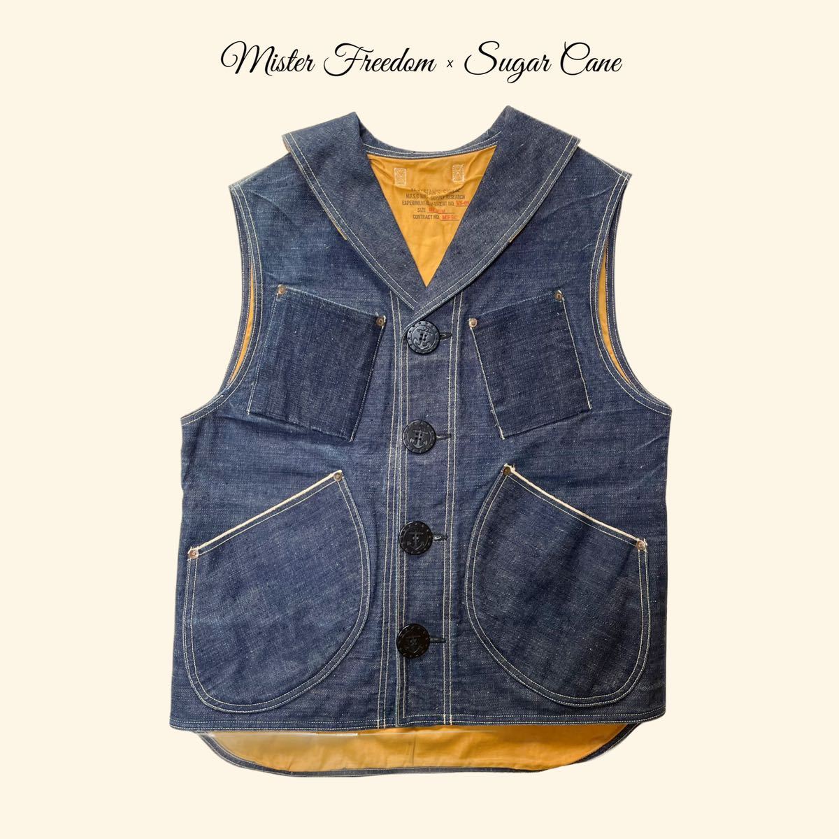 ミスターフリーダム Mister Freedom Signal Vest M ベスト (Sugar Cane