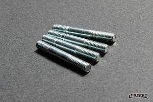 【298】6mm マフラースタッドボルト M6x45mm 4本セット Z1Z2