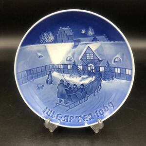 ビングオーグレンダール B＆G（Bing＆Grondahl）1969年 クリスマスイヤープレートROYAL COPENHAGEN YEAR Plate グレンダール