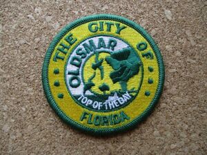 80s アメリカ フロリダTHE CITY OF FLORIDAオールズマーOLDSMARワッペン/ビンテージPATCH観光お土産スーベニア旅行USAパッチ D9