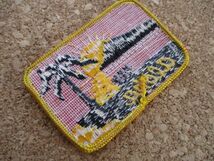 70s ハワイ HAWAIIビンテージ刺繍ワッペン/ヤシの木patchパッチ夕焼けサーフィン観光SURFお土産アロハ旅行アメリカ海USAサーフ D10_画像5