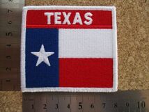 テキサス州 TEXAS ワッペン/State of TXアメリカLone Star Stateローン・スター・ステイト州旗スーベニアPATCHアップリケUSAパッチ D10_画像7