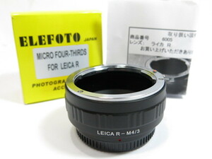 【 中古品 】ELEFOTO MICRO FOUR-THIRDS FOR LEICA R-M4/3 ライカR→マイクロフォーサーズ ACCESSORIES [管X201]