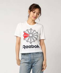 Reebok リーボック　AC グラフィック Tシャツ　クロップド丈　ホワイト　白