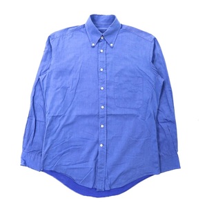 GUCCI ボタンダウンシャツ 38 ブルー コットン