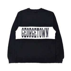 JOHN GALT CALIFORNIA クルーネックスウェット L ブラック コットン 裏起毛 GEORGE TOWN