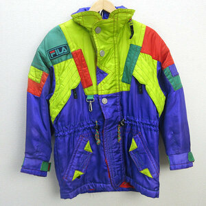 k#80-90 period # filler /BIELLA ATALIA SPORT FILA with cotton winter jacket / ski jacket [SS]MENS#149[ used ]