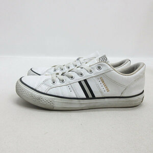 y■【24.5cm】コンバース/CONVERSE フェイクレザースニーカー■白LADIES/76【中古】