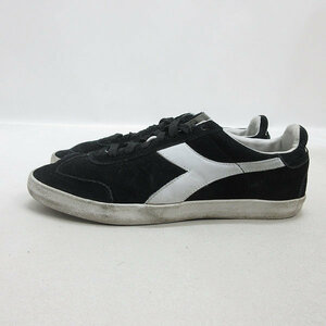 y■【27.5cm】ディアドラ/DIADORA VLZ B.ORIGINALスエードシューズ■黒MENS/44【中古】