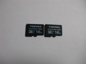 2枚セット　16GB　microSDHCカード　TOSHIBA　M203　フォーマット済み　メモリーカード　microSDカード