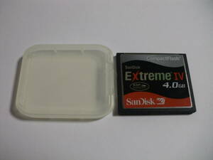 ケース付き　4GB　CFカード　SanDisk　Extreme4　フォーマット済み　メモリーカード　コンパクトフラッシュ