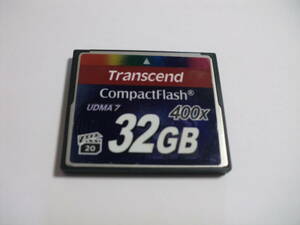 32GB　CFカード　Transcend　フォーマット済み　メモリーカード コンパクトフラッシュ