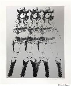 新品未開封 江口寿史 Cowgirls ED100 シルクスクリーン エディションサイン入り 限定100枚 版画