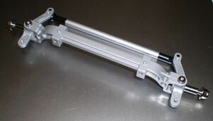 1/14 trailer aluminium ( silver color ) Tamiya truck front axle steering gear ro drink paul (pole) 