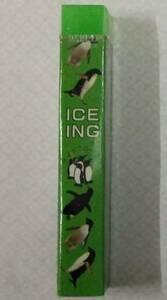 【在庫あり】消しゴム ペンギン かおりちゃん ICEING アイスフローラルの香り 8.6×1.4cm【緑.グリーン.ヒノデワシ】