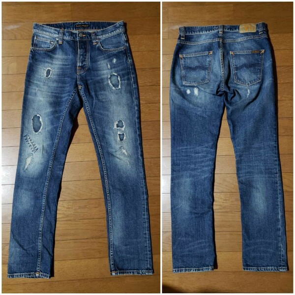 Nudie Jeans Grim Tim Dusky Bay W28L30美品 ヌーディージーンズ