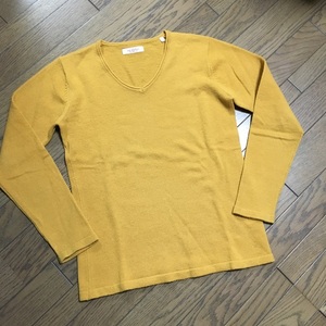  beautiful goods H.R.MARKET V neck knitted mustard Hollywood 