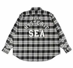 レア HYSTERIC GLAMOUR WIND AND SEA 21AW Check Shirt 限定コラボレーションモデル