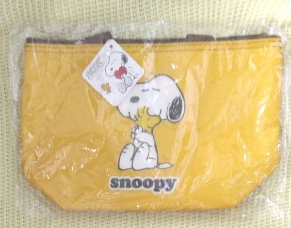◆最終価格!◆未開封 スヌーピー 「保温保冷」機能 ジッパー付! ランチバッグ 学生 大人 SNOOPY アイボリーあり!