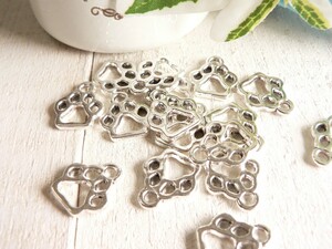  charm pad 10 piece insertion foot-print dog cat dog cat handicrafts parts hand made #773