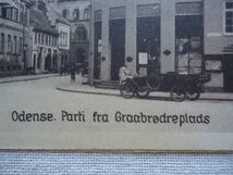 【絵葉書1枚】 Parti fra Graabrodreplads ODENSE /Stenders /デンマーク 戦前 ヴィンテージ オーデンセ 都市 街 建築 ハガキ 47-4_画像2