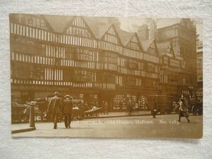 【絵葉書1枚】 Old Houses, Holborn. London No.1285 /C & A. G. Lewis Limited /ステイプルイン /ホルボーンヴィンテージ 街 建築 /45-13