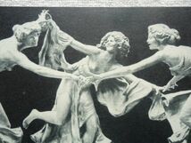 【造形の絵葉書1枚】 Prof. Schott: BRUNNEN /ニンフの泉 三人の踊る乙女 Walter Schott /日本製 /妖精 石像 塑像 彫像 ハガキ 50-6_画像10
