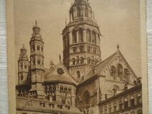 【絵葉書1枚】 Dom vom Leich platz Mainz /マインツ大聖堂 /マインツ ヴィンテージ 建築 ドイツ三大大聖堂 教会 聖マーティン ハガキ51-10_画像7