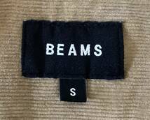 【美品】BEAMS オーバーサイズ コーデュロイ ボタンダウン シャツ（S）キャメル ビームス ルーズ ビッグ シルエット ストレッチ 長袖_画像4