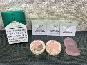 ♪45 TONYMOLY LUMINOUS PURE AURA CC CREAM アイシャドウ チーク シリコンパフ 5点セット コスメ 化粧品 まとめ トニーモリー 韓国コスメ