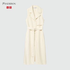 ユニクロ リネンブレンドラペルワンピース　UNIQLO jw Anderson