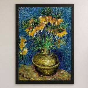 Art hand Auction Van Gogh Morelilies in a Copper Vase Pintura Arte Póster Brillante A3 Bar Café Terraza Interior Clásico Naturaleza Muerta Flor Noche Estrellada Girasol, residencia, interior, otros