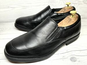 【即決】ROCKPORT US8.5 26.5cm程度 ロックポート メンズ レザーシューズ スリッポン ローファー ブラック 黒 くつ 革靴