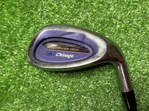 SAI-3629　中古　単品ウェッジ　Chicago　THE POWER IRON　PW ピッチング　カーボンシャフト　Flex R