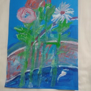 Art hand Auction زهور مائية 2, تلوين, ألوان مائية, طبيعة, رسم مناظر طبيعية