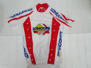 W.23.E.17　CIJ　★送料210円定額☆　サイクルジャージ　LONCONI SPORT　2XL　ホワイト・レッド他　USED　☆