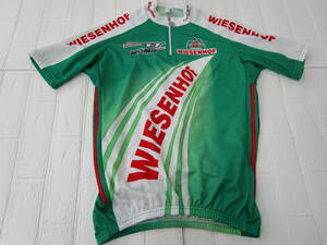 W.23.E.31　CIJ　★送料230円定額☆　サイクルジャージ　WIESENHOF　BIO RACER　M　グリーン他　USED　☆