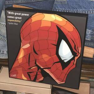 【即決/送料無料】 Spider Man スパイダーマン ポップアートパネル マーベル アメコミグッズ スパイダーマングッズ インテリア雑貨 中古
