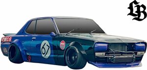 【M’s】 ハコスカ 2ドア ハードトップ C10 (1968y-1972y) Liberty Walk LB★ワークス ワイドフェンダーキット Ver.1 リバティーウォーク